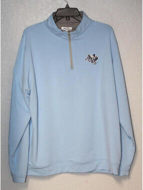 Villanova Wildcats x Peter Millar 1/4 Zip Perth Pullover Quarter Zip Men XL Blue